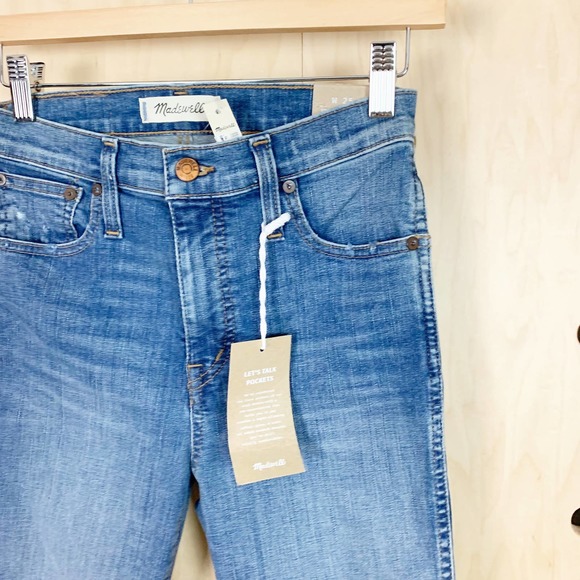 Madewell Women's 10" High-Rise Skinny Jeans: Drop Step-Hem Edition Size 25 - Picture 4 of 6